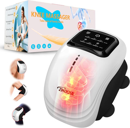 ThermaFlex™ Rechargeable Knee Massager – Cordless Heat & Vibration Therapy for Pain Relief and Relaxation